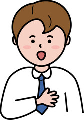 자기소개 하는 남자