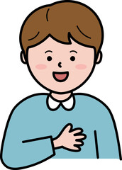 자기소개 하는 남자