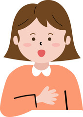 자기소개 하는 여자