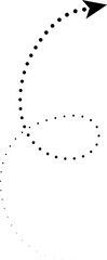 Arrow design with dotted lines