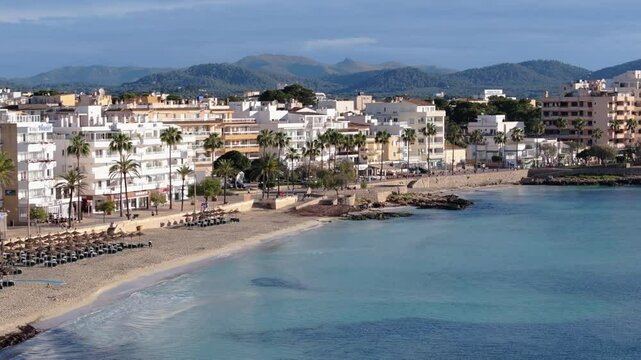 4K Cinematic Drone footage - Cala Millor - Mallorca - Spain 05