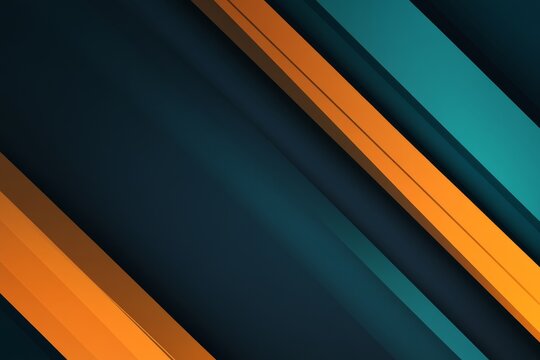 Abstract diagonal stripes, dark background, teal orange design, website header