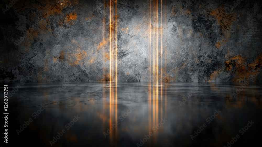 Aufkleber Muted background with soft vibrations artistic interpretation of parallel streaks in abstract visual art