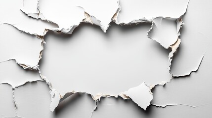 Obraz premium Torn Paper Hole in Wall Texture Background Decorative Design for Creative Projects and Artistic Applications Ideal for Stock Photography and Graphic Design Needs