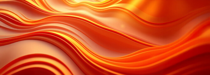 Fototapeta premium Abstract Curved Gold Shape with Lighting Effect – Luxury Design on gold Background with Copy Space.