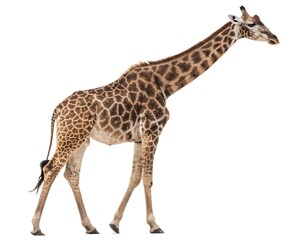 Fototapeta premium giraffe on white background