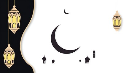 Islamic Background design for Ramadan Karen Vector Template