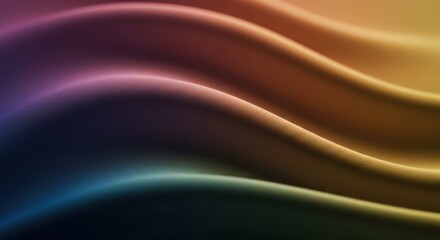 Fototapeta premium Colorful flowing fabric waves creating a soft, abstract background with gentle gradients and textures