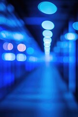 Server room with rows of servers and data storage devices.