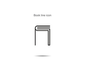 Book line icon