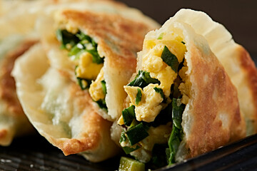 Traditional noodle snack fried chive box