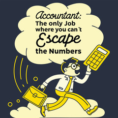 Adobe Illustrator Artwork, accountants typography  vector design