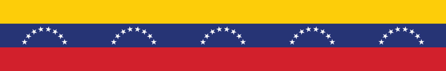 Venezuela flag long banner digital vector illustration