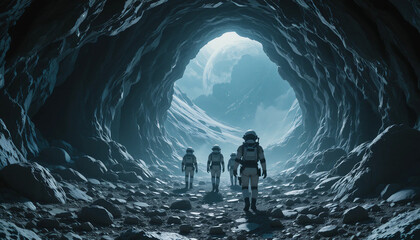 Explorers of the Crystal Moon: A Deep-Space Discovery