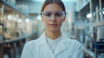 Factory Clean Room Laboratory. Industrial Engineer