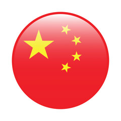 China flag circle icon vector illustration design