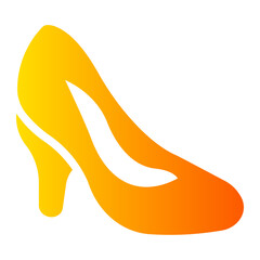high heels Gradient icon