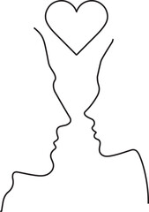 love heart head icons