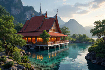 Obraz premium temple in thailand