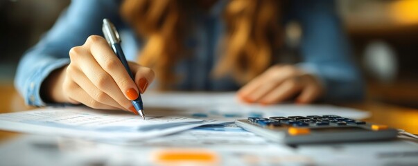 Couple Doing Taxes And Family Budget