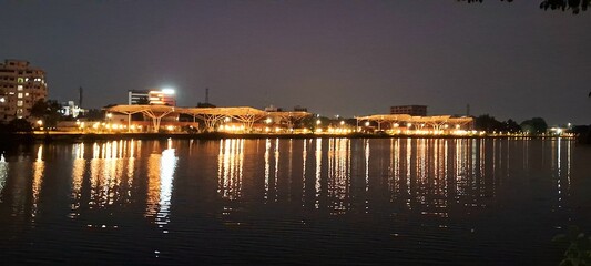 night view of st petersburg