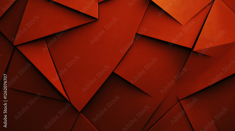 Poster abstract red geometric polygon background design with angular shapes and textured effect for creativ