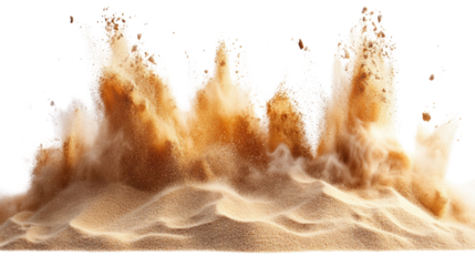 Dust Explosion: A dynamic image of a dust explosion, showcasing the power and energy of the event with swirling particles against a seamless background.