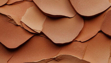 Warm Terracotta Gradient with Artistic Grain and Natural Imperfections