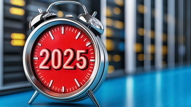 2025 Alarm Clock In Server Room - Powered by Adobe