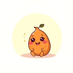 Lindo personaje de batata sonriendo