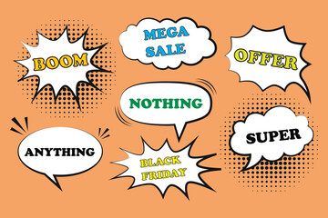 comic-speech-bubble-collection-pink-background