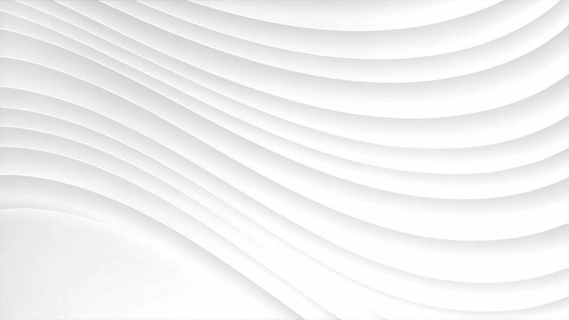 Abstract white background featuring stylish wavy lines in a modern minimalist design with a seamless texture pattern.
