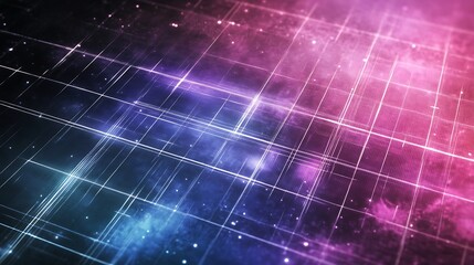 Abstract Grid Pattern Digital Network Technology