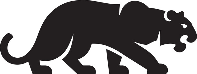 Tiger silhouette vector art design