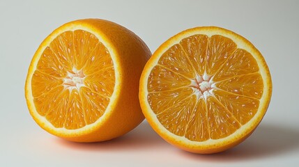 Fototapeta premium Two Halves of a Juicy Orange
