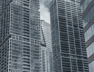 Fototapeta premium high rise building skyscrapers Brickell downtown miami