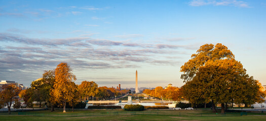 Autumn at the national mall in Washington, DC