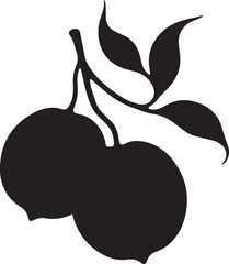 silhouette vector art of Kumquat