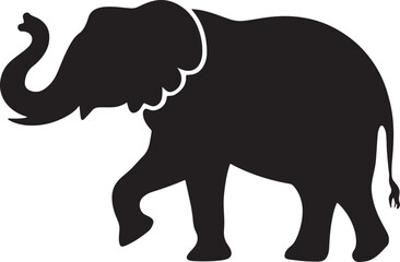 Elephant Silhouette vector art design