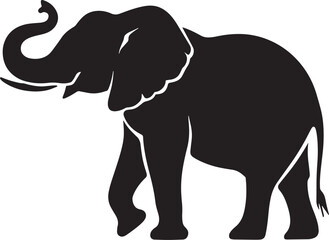 Elephant Silhouette vector art design