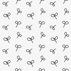 Abstract seedling pattern. Doodle Background of Small Plants
