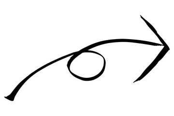 矢印のぐるぐるのイラスト素材　ベクター