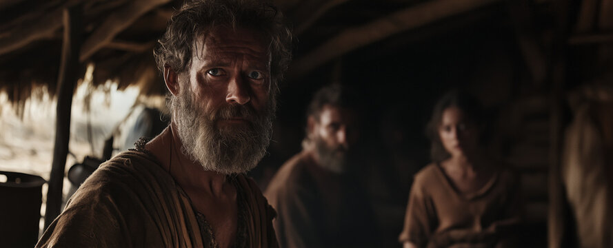 A Quiet Moment: Jacob Among Family in a Village Hut