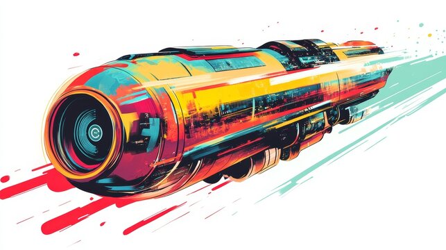 A flying hyperloop train with an AI-driven control system