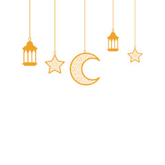 Star Moon Islamic Decoration