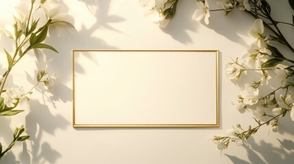 Abstract canvas wall art with a natural wooden frame and floral accents, perfect for modern home decor.