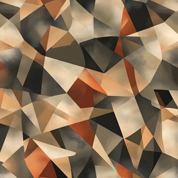 Mesmerizing Geometric Abstract Pattern in Neutral Tones