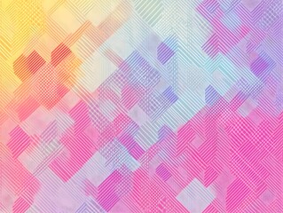Mesmerizing Multicolored Abstract Geometric Digital Art Background