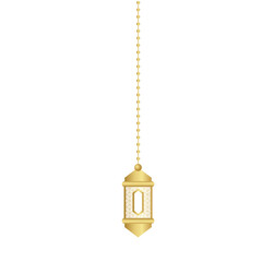 Golden Lantern Hanging Decoration