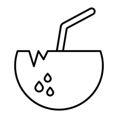 Coconut Drink outline icon
